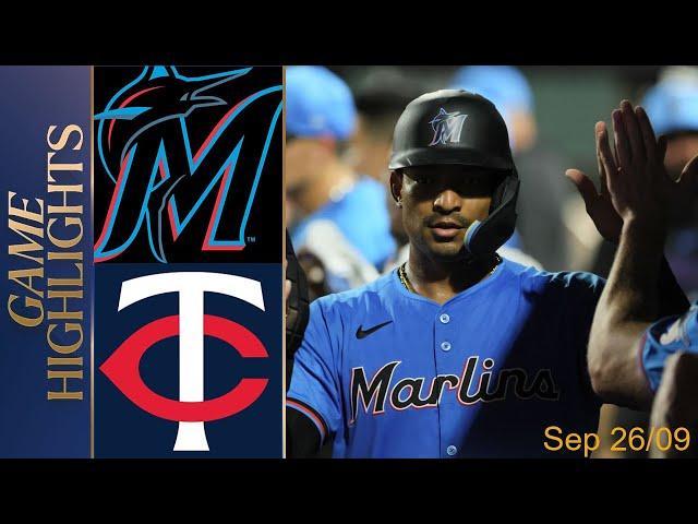 Minnesota Twins vs. Miami Marlins GAME HIGHLIGHTS 26/09/2024 | MLB Highlights 2024