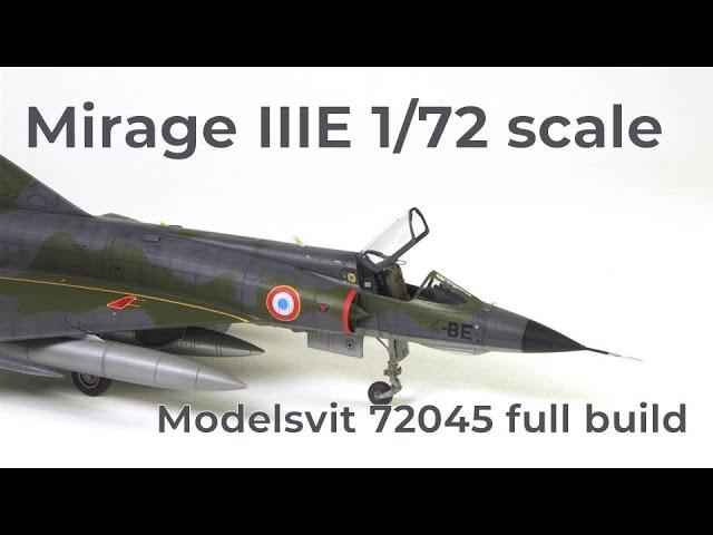 Mirage IIIE 1/72 scale model build, Modelsvit 72045