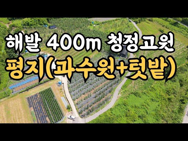 해발 400m 청정고원 텃밭에 과수원과 채소, 전북 진안군 백운면 시골토지매매, 체류형 쉼터 농막놓고, 나는 자연인