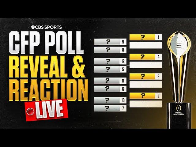 CFP Rankings Reveal & Reaction LIVE | Full Bracket Breakdown for Week 15