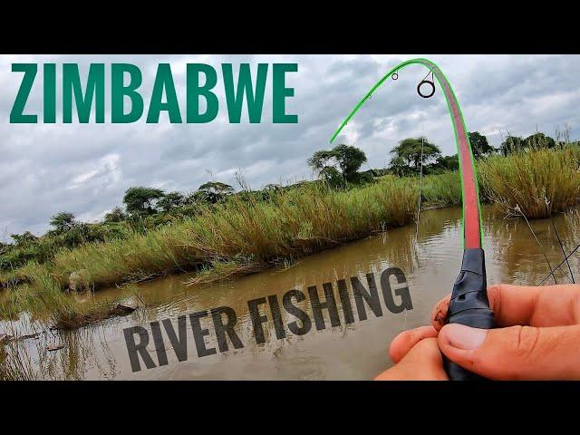 Huge Surprise Catch, while river fishing in Zimbabwe 