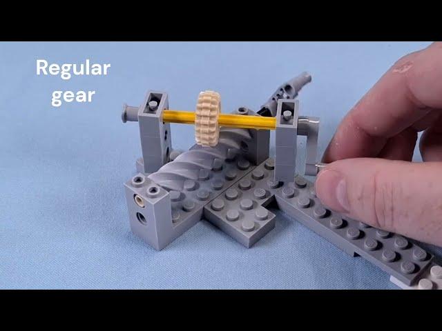 How to use LEGO® part 73763: Technic Worm Gear 6M