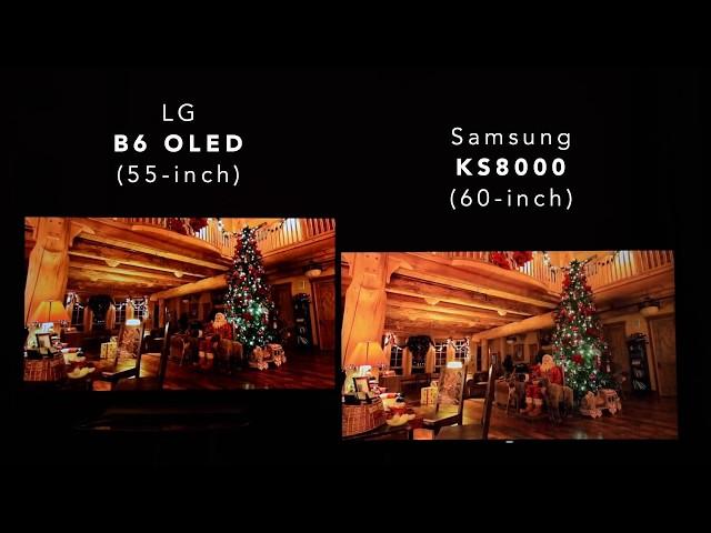 (Motion) LG B6 OLED vs. Samsung KS8000