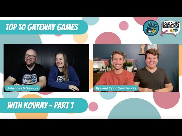 Top 10 Gateway games with @kovray  (Part 1)