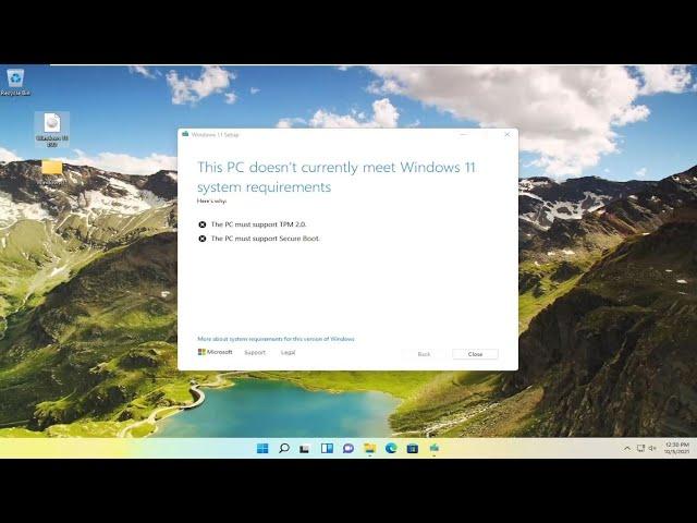 This PC Doesn’t Currently Meet Windows 11 System Requirements COMPLETE FIX