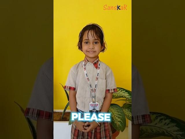 Magical words  || #school #sanskar #admission #magical #kisd #schoollife