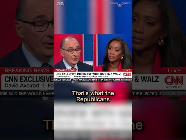 Axelrod on Harris interview: 'Don't think she moved the ball all that much forward' #shorts