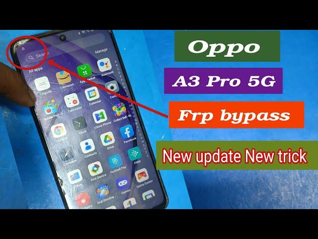 Oppo A3 Pro 5G (CPH2665) Frp bypass ||Google Account Remove|| #frp #unlock
