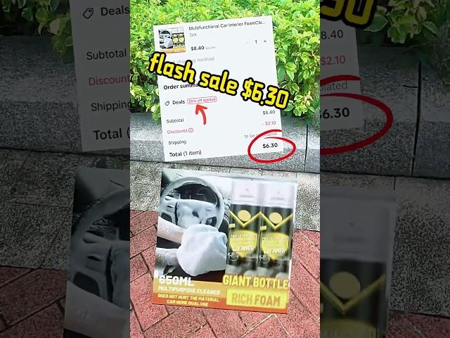 Multipurpose Foam Cleaner Flash Sale: Deep Clean Your Car Interior#carcleaning