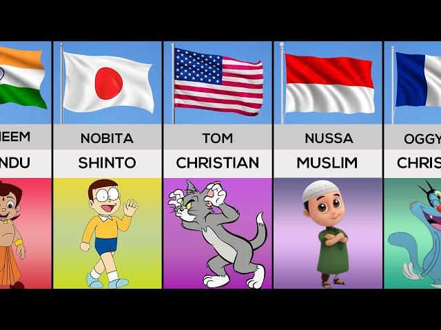 Cartoon Characters Religion From Different Countries