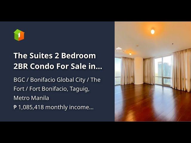 The Suites 2 Bedroom 2BR Condo For Sale in BGC, Fort Bonifacio, Taguig City