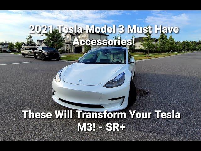 Tesla Model 3 Accessories - These Will Transform Your Tesla M3! - 2021 Tesla M3 Standard Range Plus