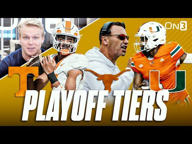 College Football Playoff TIERS | Georgia, Texas, Miami ROLLING? Tennessee, Oregon On The Bubble?