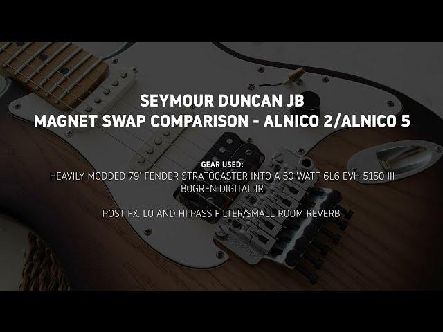 Seymour Duncan JB magnet swap comparison (Alnico 2/Alnico 5)