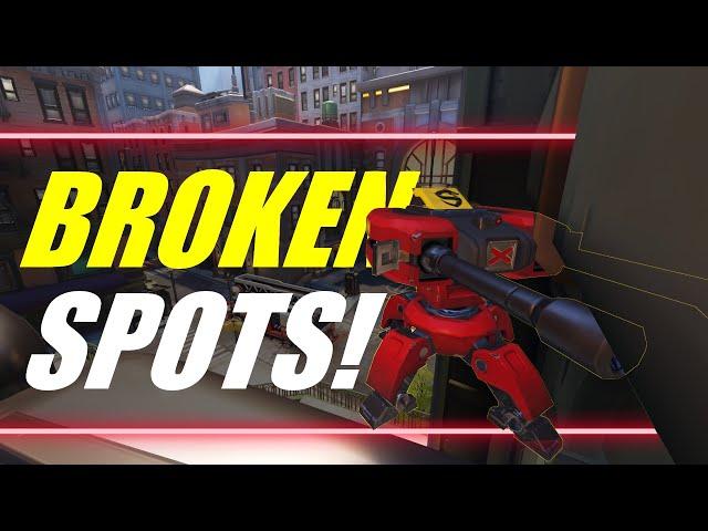 8 Broken Torbjörn Turret Spots! (Overwatch 2)