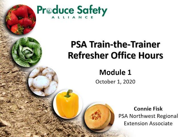 PSA Train-the-Trainer Refresher Office Hours - Module 1