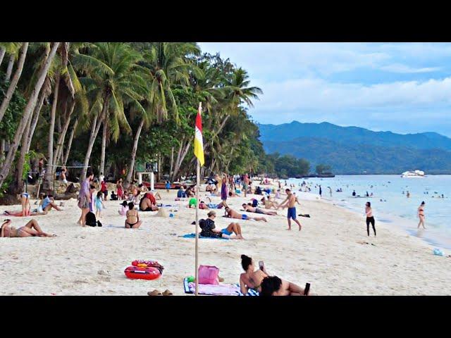 Look! This is BORACAY White Beach on January 1 2025 4:45pm Walk Lots of Foreign Tourist and Local