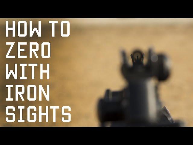 How to Zero With Iron Sights | Shooting Techniques | Tactical Rifleman