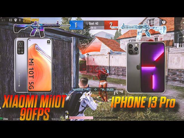 XIAOMI MI10T vs iPhone 13 PRO PUBG MOBILE| TDM CHALLENGE AGAINST IPHONE 13 PRO PLAYER @STAR-Captain