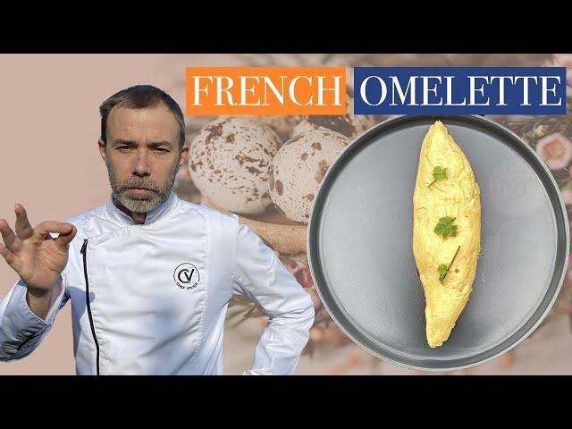 Authentic french OMELETTE recipe without dairy products. NO MILK, NO CREAM