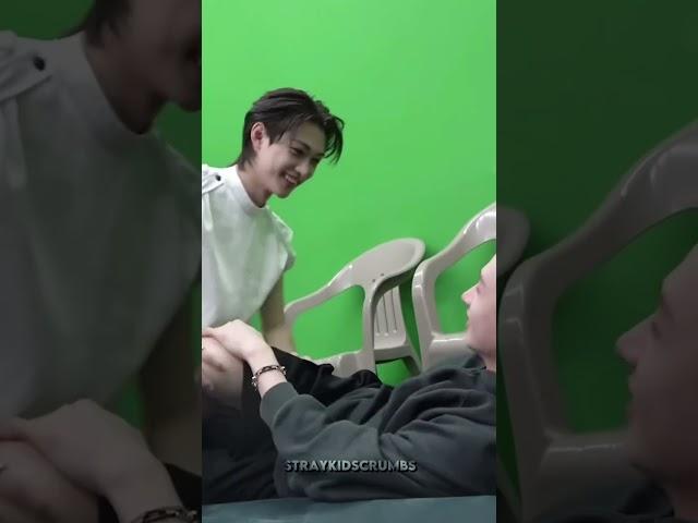 Felix smacking Chan's butt 