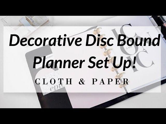 Decorative Disc Bound Planner Transformation! | Cloth & Paper