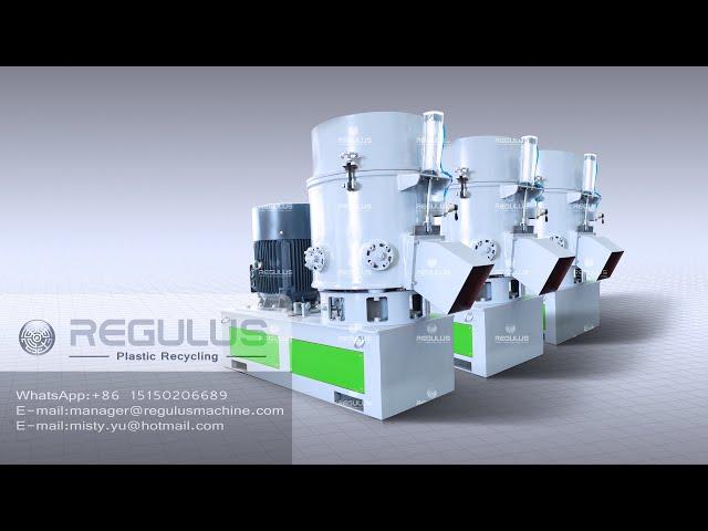 Polyester Textiles Plastic Agglomerator Recycling Machine