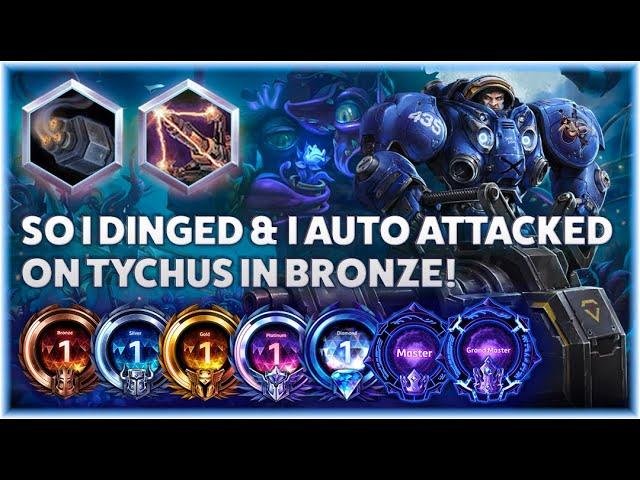 Tychus Drill - ONLY AUTOATTACK + DING TYCHUS GETS ALL THE STACKS! - B2GM Season 4 2024