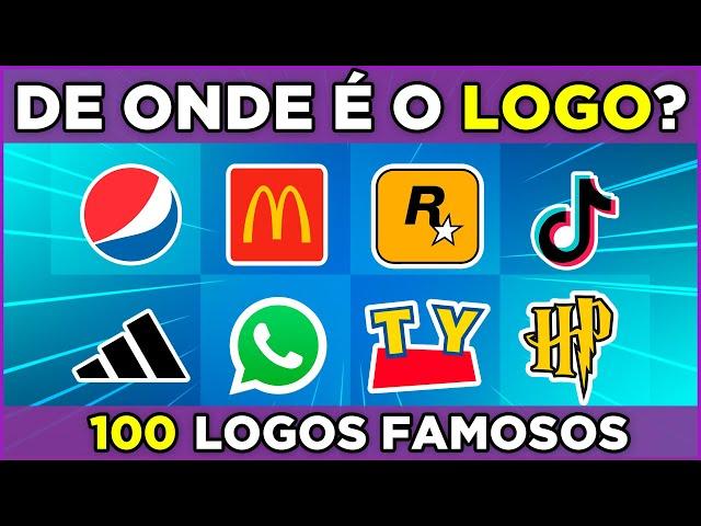  ADIVINHE A MARCA PELO LOGO | 100 logos famosos. Quantos você acerta? #macaquiz