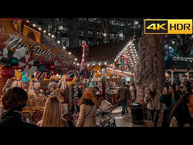  London's First Christmas Markets of 2024 Leicester Square and Southbank Markets [4K HDR]