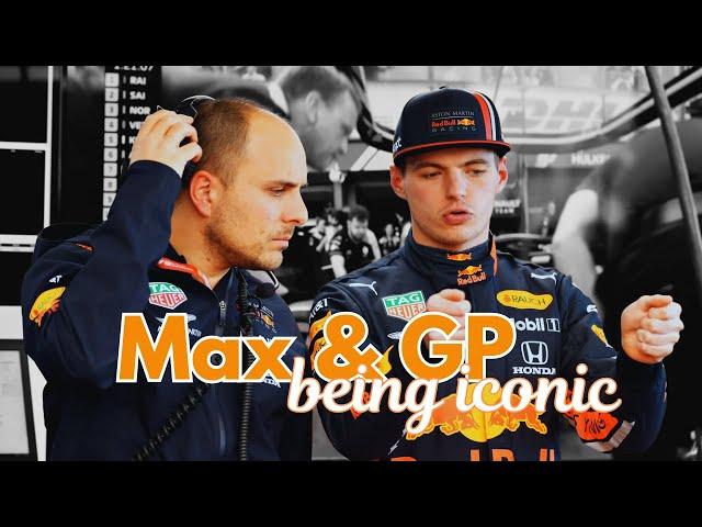 Max Verstappen and GP being an ICONIC DUO