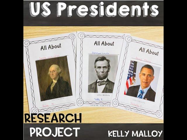 Us Presidents Research Project Teaching Ideas for Teachers