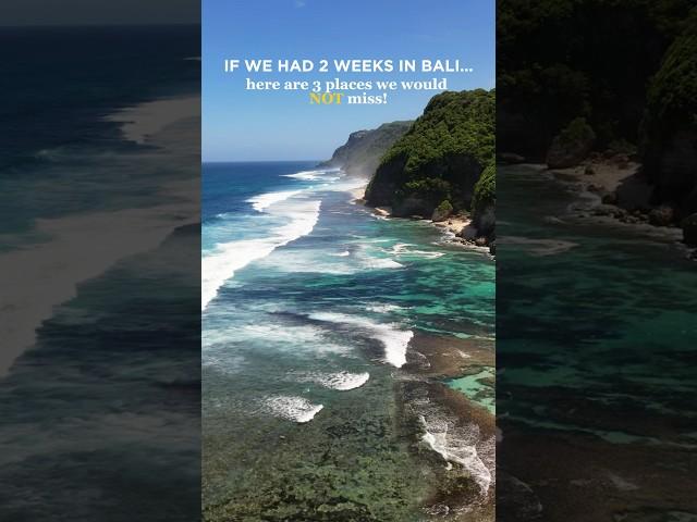 3 places we would NEVER MISS if we had 2 weeks in Bali #bali #travelguide #travelshorts