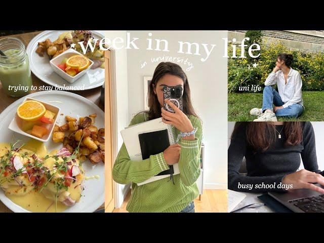 university week in my life | busy school days, library studying & trying to stay balanced