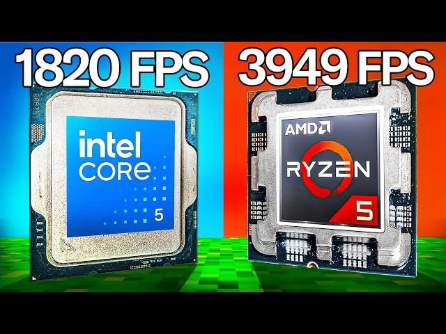 Intel Vs AMD CPU In Minecraft!