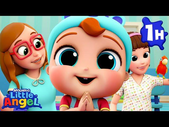 Parents Day! Classroom Singalong | Little Angel | Melody Time: Moonbug Kids Songs