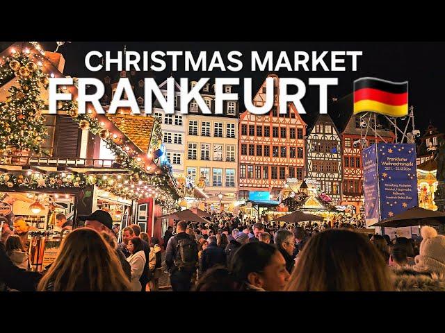 Frankfurt  Christmas Market 2024 - German Christmas Market Walking Tour 4K