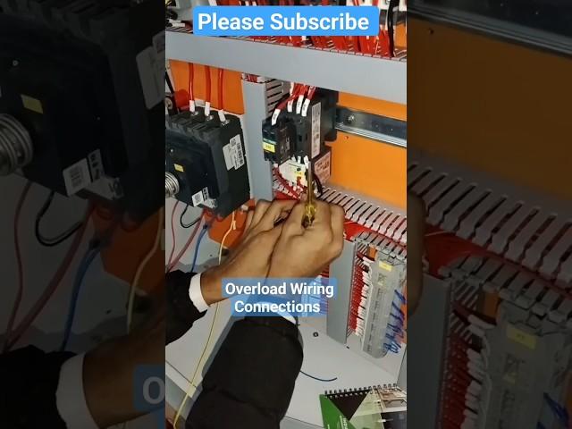 Thermal Overload Relay Wiring Connections under process | #wiring #work #overload #relay #technical