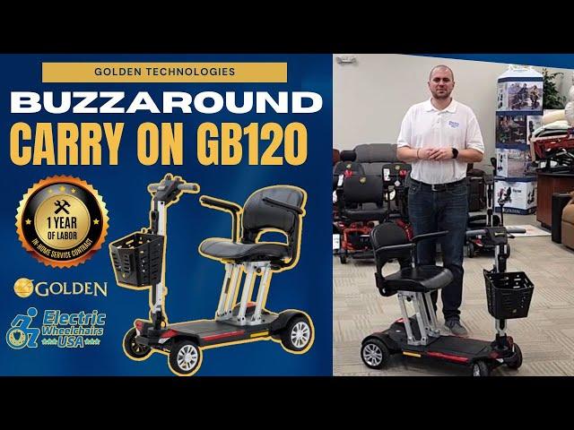 Golden Technologies Buzzaround Carry On Folding Mobility Scooter GB120 [2024]