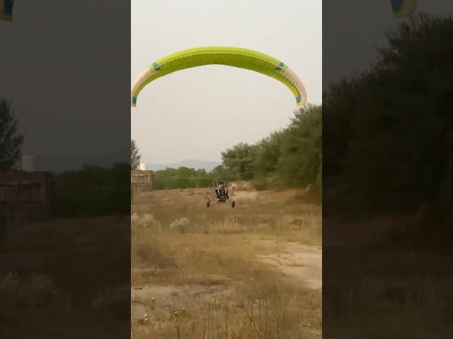 paramotor Landing🪂watch end️#paragliding #paramotor #landing #shorts #viralshorts #trending #yt