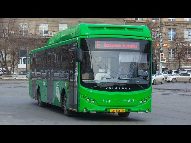 поездка на автобусе Volgabus-5270.G2 (CNG), ЕО 556 74, борт 8117, (2023 г.в), маршрут 8