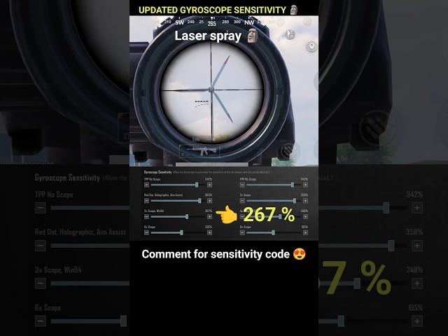  BGMI Scope Setting 2x 3x 4x 6x 8x | New Best Sensitivity Settings | No Recoil #shorts #bgmi #viral