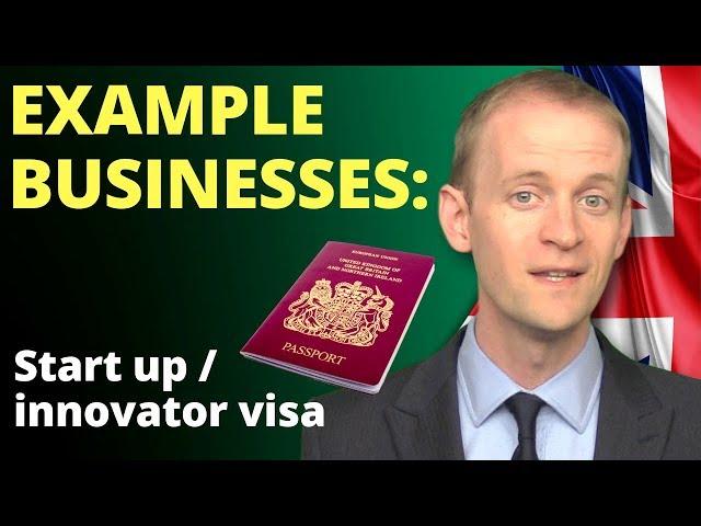 Innovator / start-up visas: EXAMPLE BUSINESSES  ️