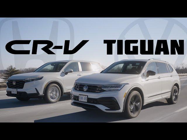 Here's Why The 2023 VW Tiguan Rline Wins Over 2023 Honda CR-V. Comparison.