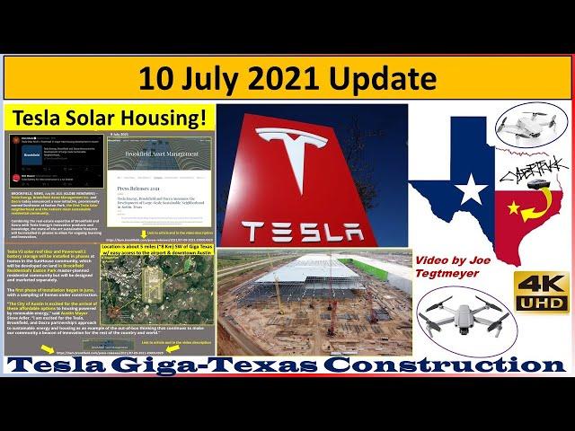 Tesla Gigafactory Texas 10 July 2021 Cyber Truck & Model Y Factory Construction Update (08:00AM)