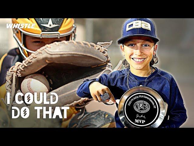 13-Year-Old Baseball PHENOM vs. MLB Catcher Drills! 