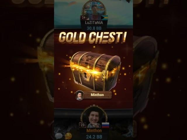 Это что, GOLD CHEST? #minthon19 #shorts #highlights #poker #mystery #gold #chest #bounty #omaha #plo