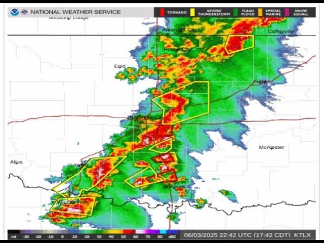 Tornado Warnings Across the Central US!