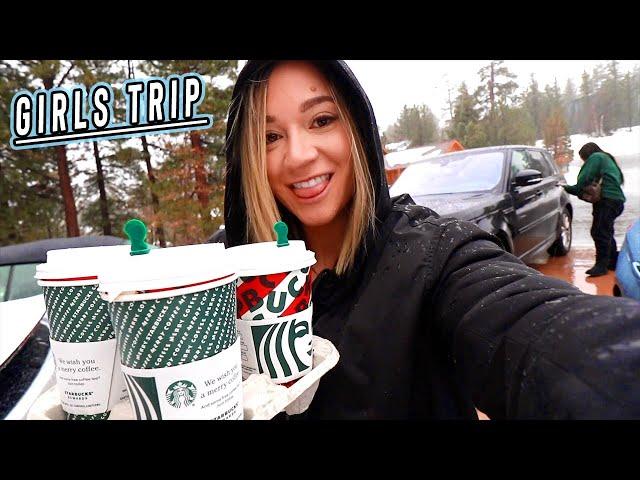 girls trip to big bear: tik toks, starbucks, and gingerbread houses! vlogmas day 4