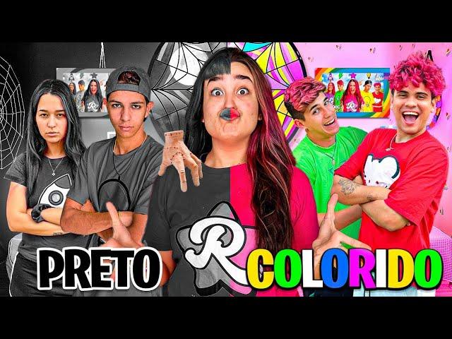 PRETO VS COLORIDO | 24 HORAS VIVENDO NA SUA COR *Deu confusão